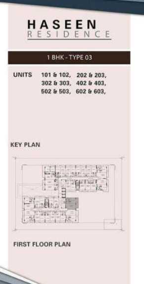 Type 03 1BHK - Haseen Residence 2